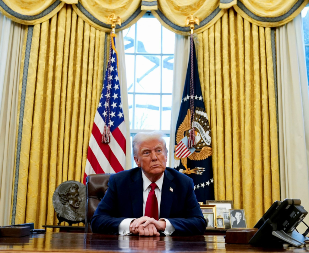 Oval Office curtains - Trump