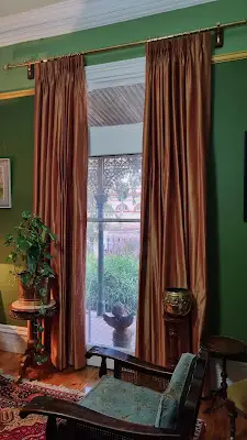 Silk heritage curtains