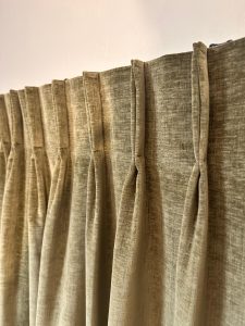 Tall soldier curtain heading in Perth